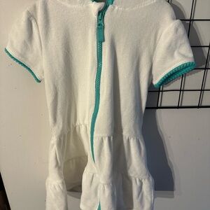 White terry swim coverup